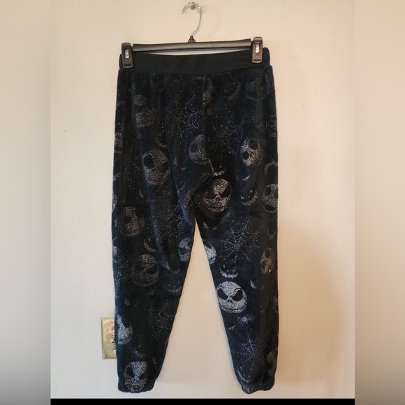 Nightmare Before Christmas Pajama Pants Women's small Black fleece - Picture 2 of 4